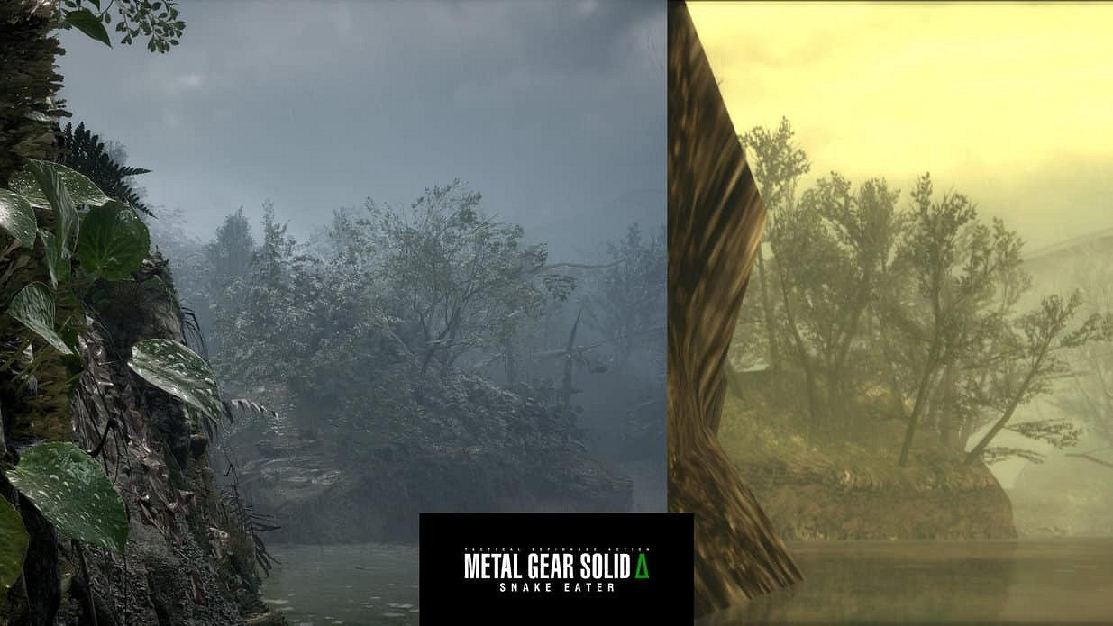 《潛龍諜影3》重製版與原版遊戲同場景畫面對比圖片! 《潛龍諜影3》重製版與原版遊戲同場景畫面對比圖片!