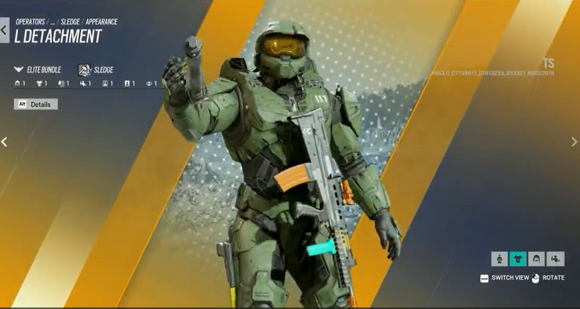 《彩六：圍攻》將與《最後一戰》連動？士官長皮膚曝光！