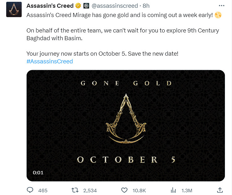 早報:刺客教條幻景反向跳票 裝甲核心6公布PC配置 早報:刺客教條幻景反向跳票 裝甲核心6公布PC配置