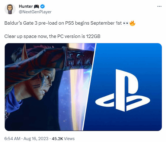 PS玩家的福音來了!PS5版《柏德之門3》即將開啟預載 PS玩家的福音來了!PS5版《柏德之門3》即將開啟預載