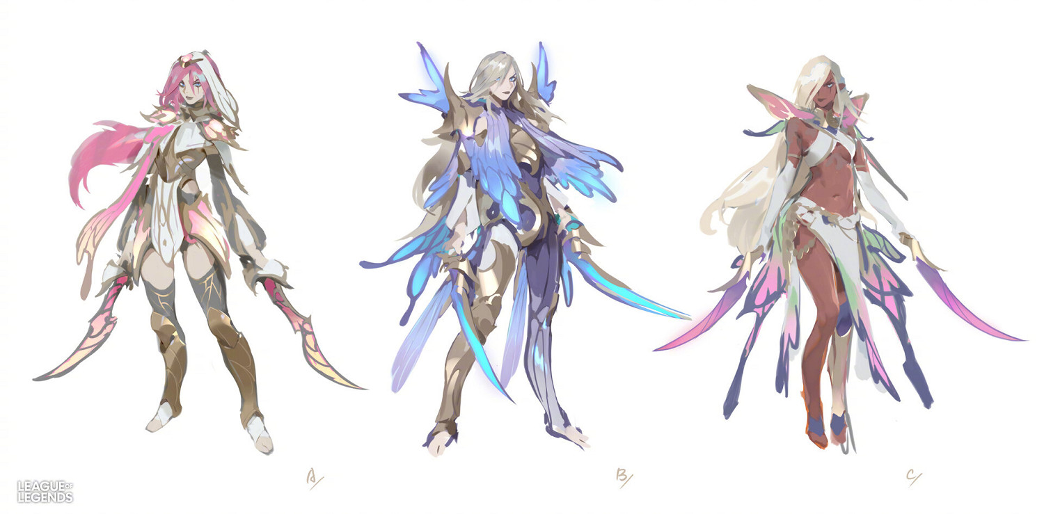 《英雄聯盟》花仙子皮膚早期探索圖 設計稿公開！