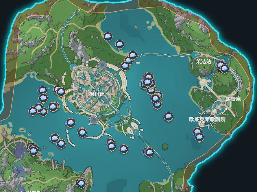 《原神》海露花位置匯總 4.0楓丹海露花地圖分布大全 《原神》海露花位置匯總 4.0楓丹海露花地圖分布大全