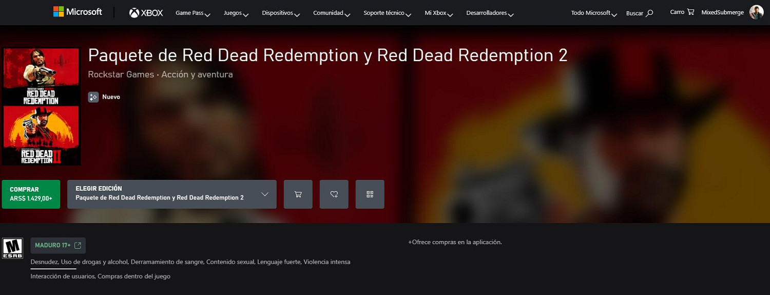 臨時工？Xbox《荒野大鏢客1&amp;2》合集阿根廷區僅30元