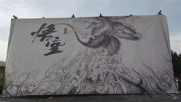 網友曝光《黑神話：悟空》線下試玩場地照：正在搭建