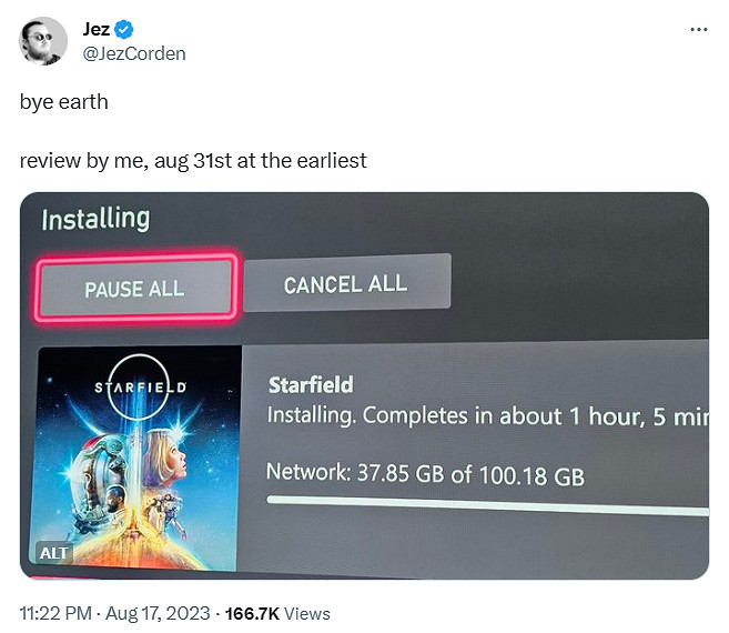 多位推主已提前玩到B社《星空》！測評8月31日就出！