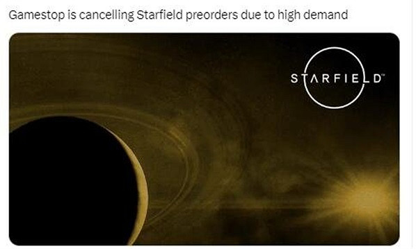 供不應求!遊戲商店Gamestop取消了《星空之地》預購 供不應求!遊戲商店Gamestop取消了《星空之地》預購
