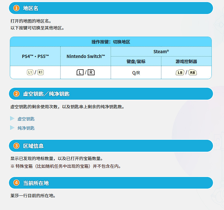 《萊莎的鍊金工房3》地圖怎麽使用？地圖使用方法