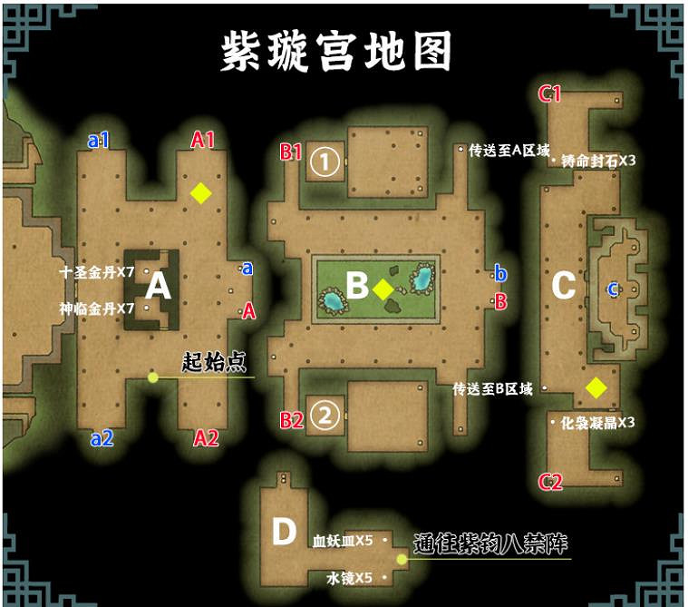 《霸劍霄雲錄》紫璿宮怎麽走？ 紫璿宮地圖攻略