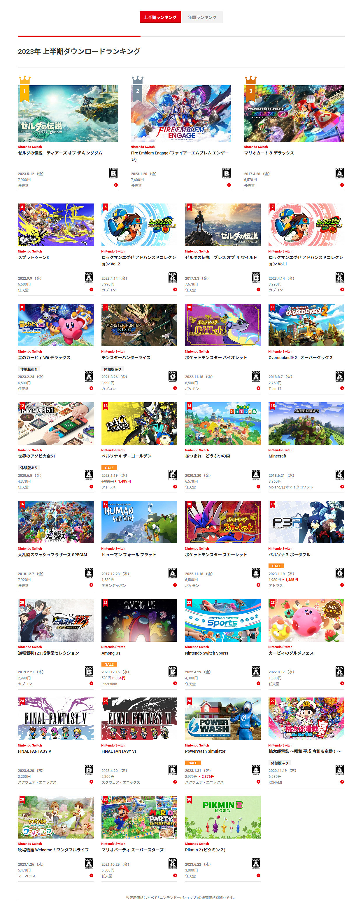 上半年國行Switch人氣榜出爐:《只只大冒險》最受歡迎 上半年國行Switch人氣榜出爐:《只只大冒險》最受歡迎