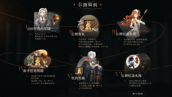 《重返未來1999》公測福利一覽 《重返未來1999》公測福利一覽