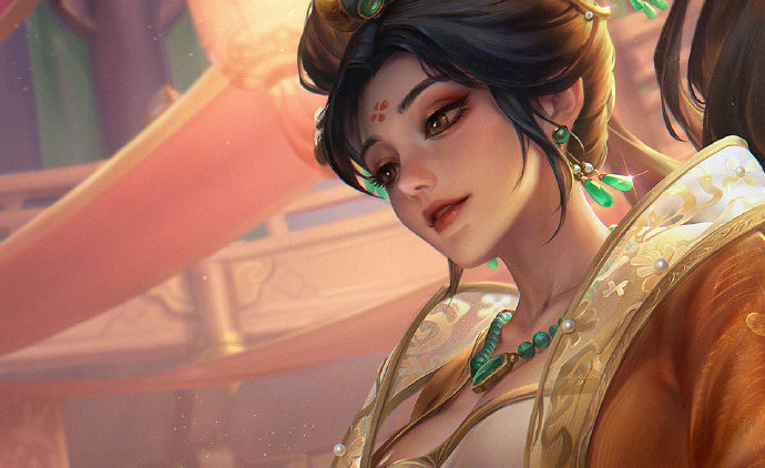 《LOL》娑娜臻彩皮膚原畫細節鑒賞：極具國風氣韻！