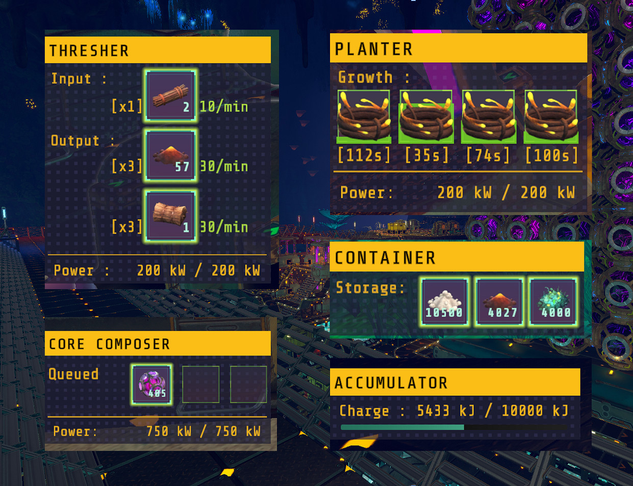 《星核工廠》即將發布更新 終於能看到機器資料了！