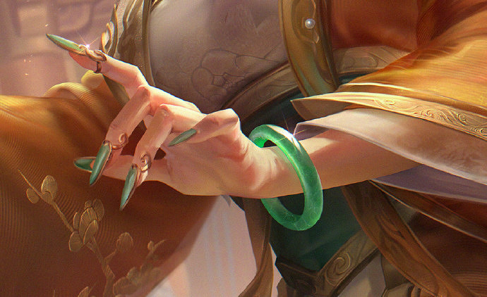 《LOL》娑娜臻彩皮膚原畫細節鑒賞：極具國風氣韻！