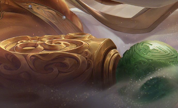 《LOL》娑娜臻彩皮膚原畫細節鑒賞：極具國風氣韻！