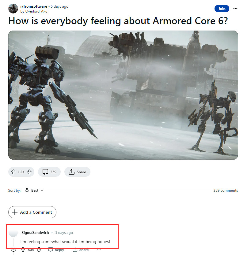 《裝甲核心6》售前玩家難掩期待 人妻分享丈夫狂熱舉動