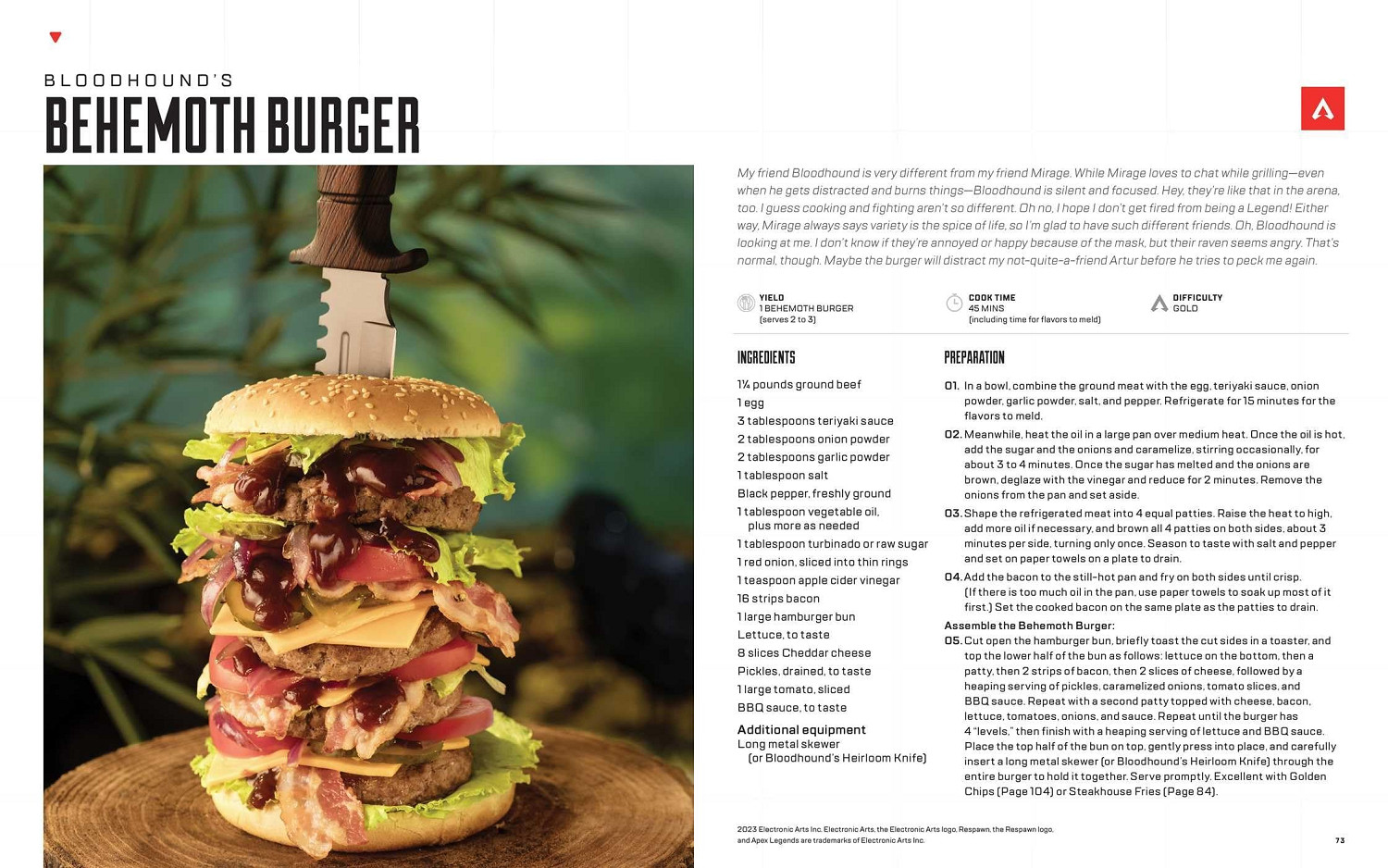 收錄超70種英雄衍生食譜！《Apex英雄》推出烹飪書