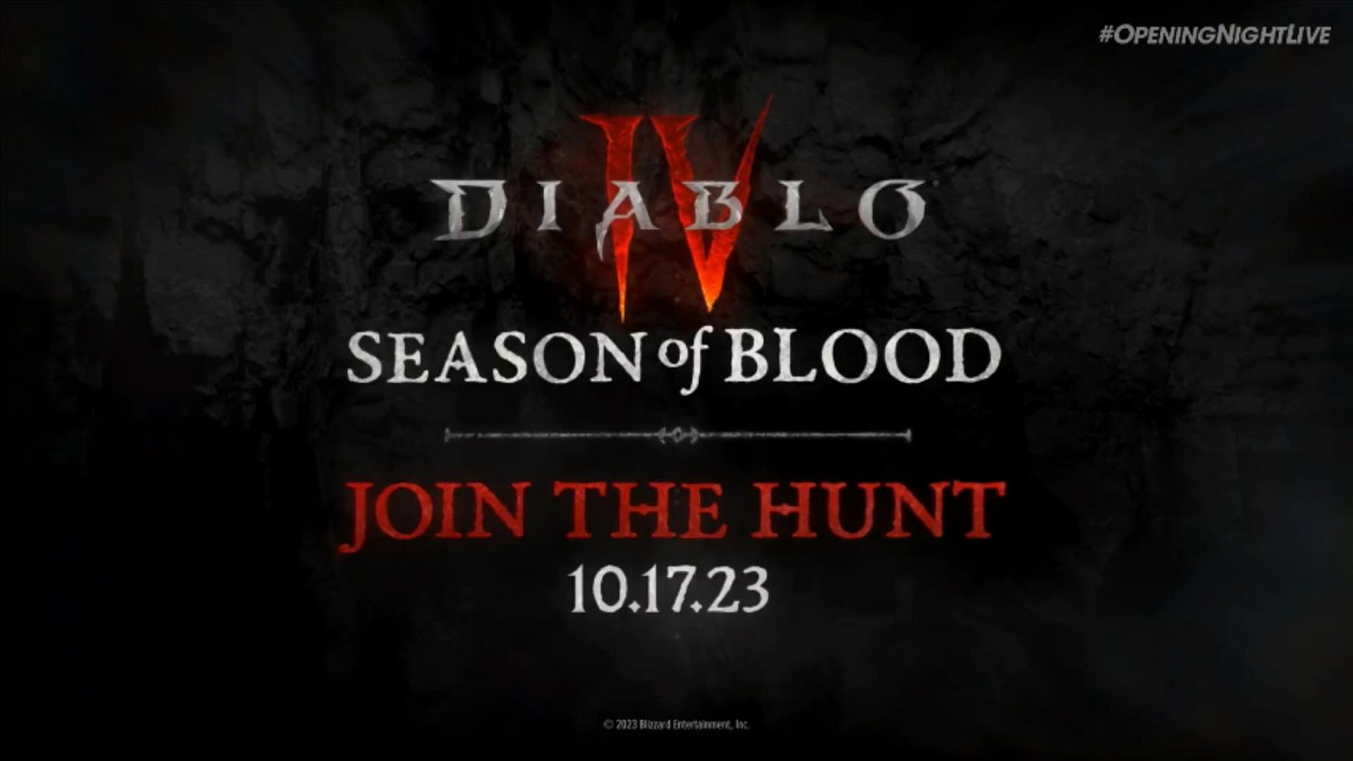 GC23：《暗黑4》第二賽季10月17日上線！宣傳片公布