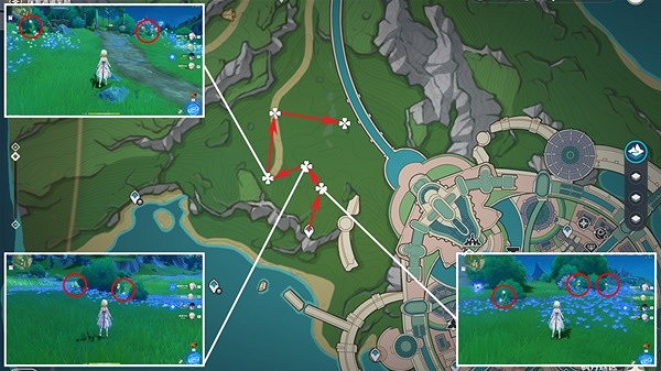 《原神》虹彩薔薇採集路線推薦 林尼突破材料虹彩薔薇採集攻略