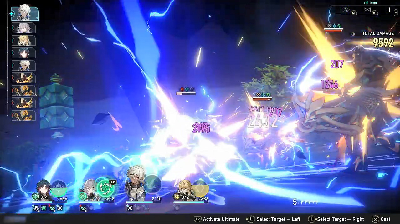 《崩壞：星穹鐵道》PS5 12分鐘實機展示戰鬥畫面