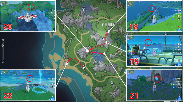 《原神》厄裡那斯的水神瞳分布在哪？厄裡那斯水神瞳分布位置介紹