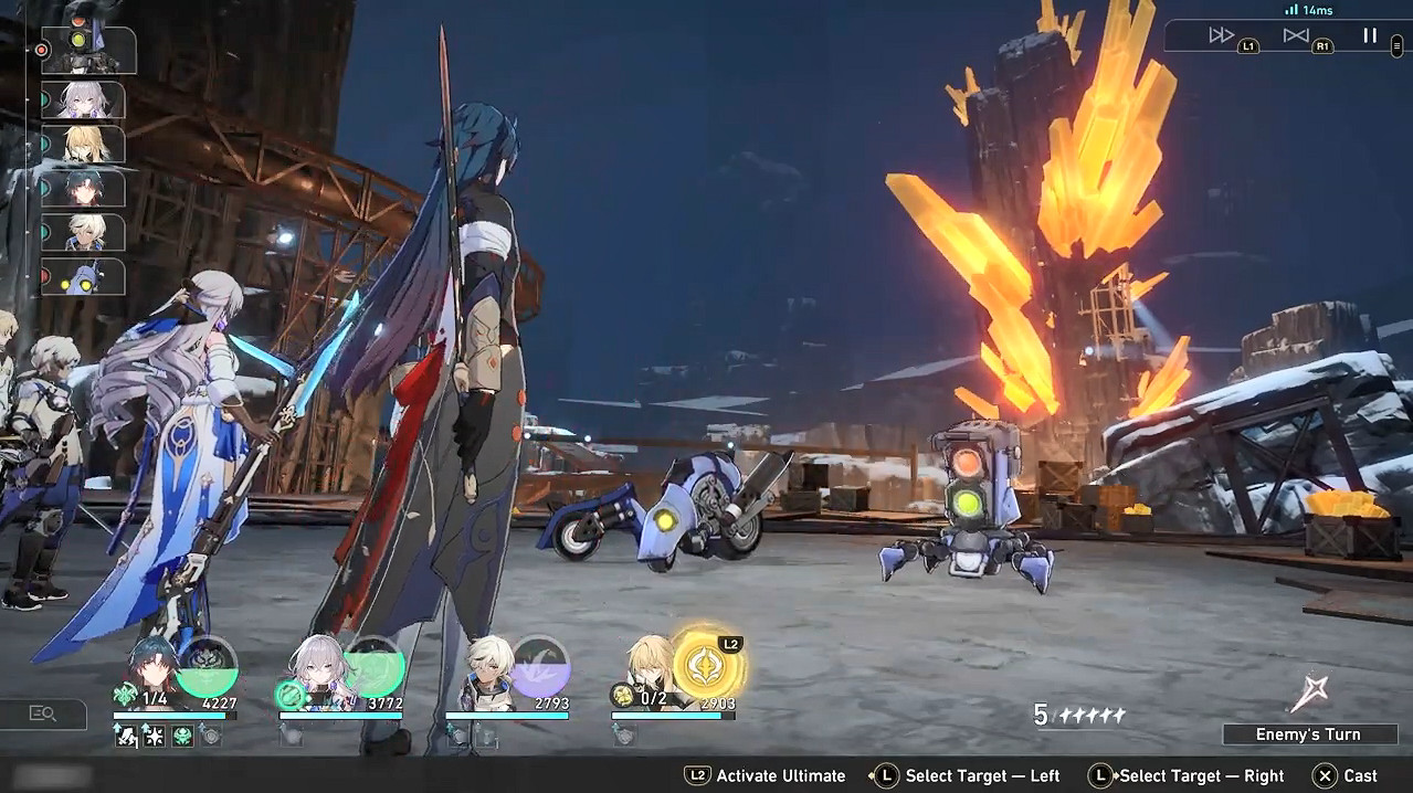 《崩壞：星穹鐵道》PS5 12分鐘實機展示戰鬥畫面