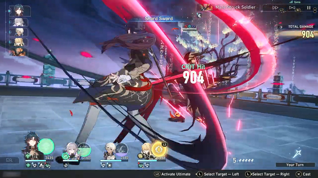 《崩壞：星穹鐵道》PS5 12分鐘實機展示戰鬥畫面