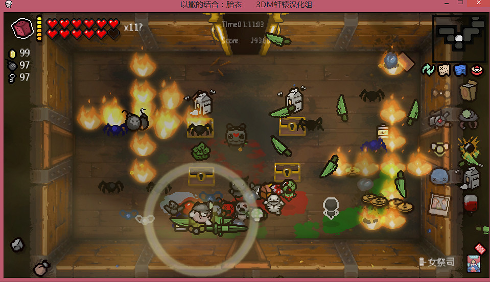 《以撒的結合：胎衣》一萬炸彈+幸運石+D6玩法圖文詳解