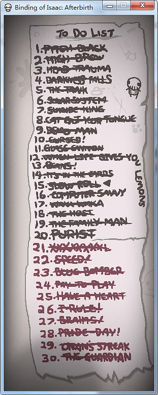 《以撒的結合：胎衣》全挑戰模式圖文攻略