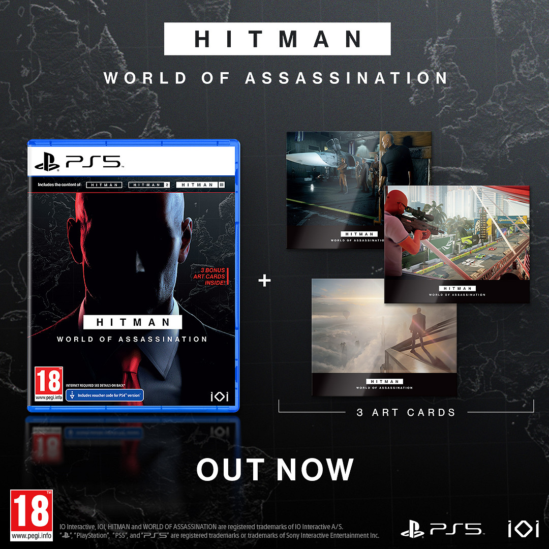 《殺手：暗殺世界》PS5實體光碟現已發售 還有實物特典