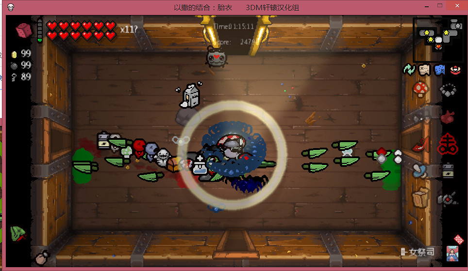 《以撒的結合：胎衣》一萬炸彈+幸運石+D6玩法圖文詳解