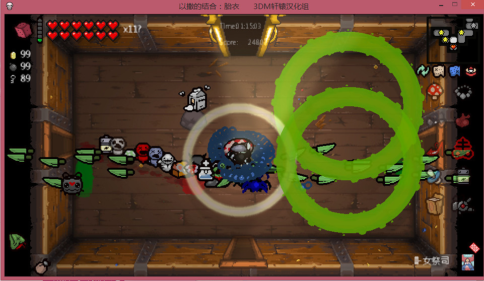 《以撒的結合：胎衣》一萬炸彈+幸運石+D6玩法圖文詳解