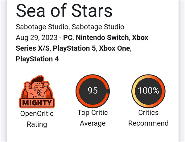 《星空》發售前最強黑馬!《星之海》oc站評分高達94 《星空》發售前最強黑馬!《星之海》oc站評分高達94