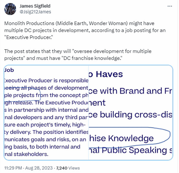 曝《神奇女俠》開發商Monolith將來有可能開發多款DC遊戲! 曝《神奇女俠》開發商Monolith將來有可能開發多款DC遊戲!