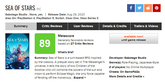 《星之海》全球媒體評分解禁!IGN:8分 出色的致敬 《星之海》全球媒體評分解禁!IGN:8分 出色的致敬