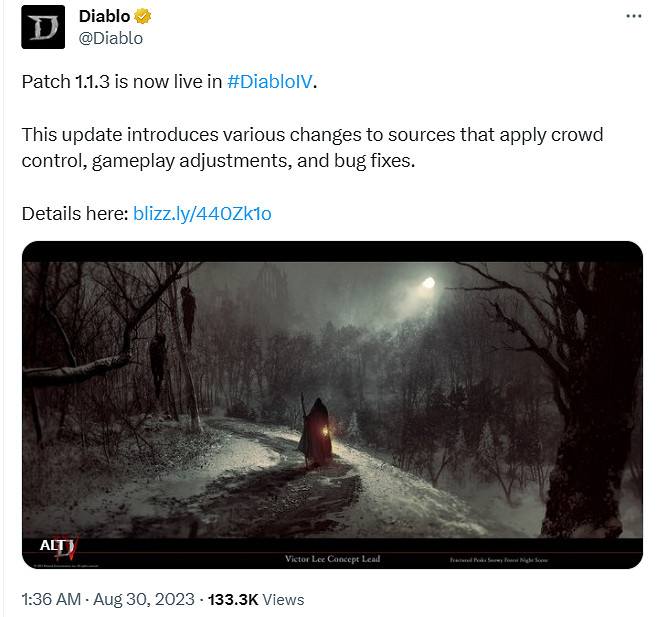 《暗黑破壞神4》1.1.3更新檔現已更新！含多項修復和調整