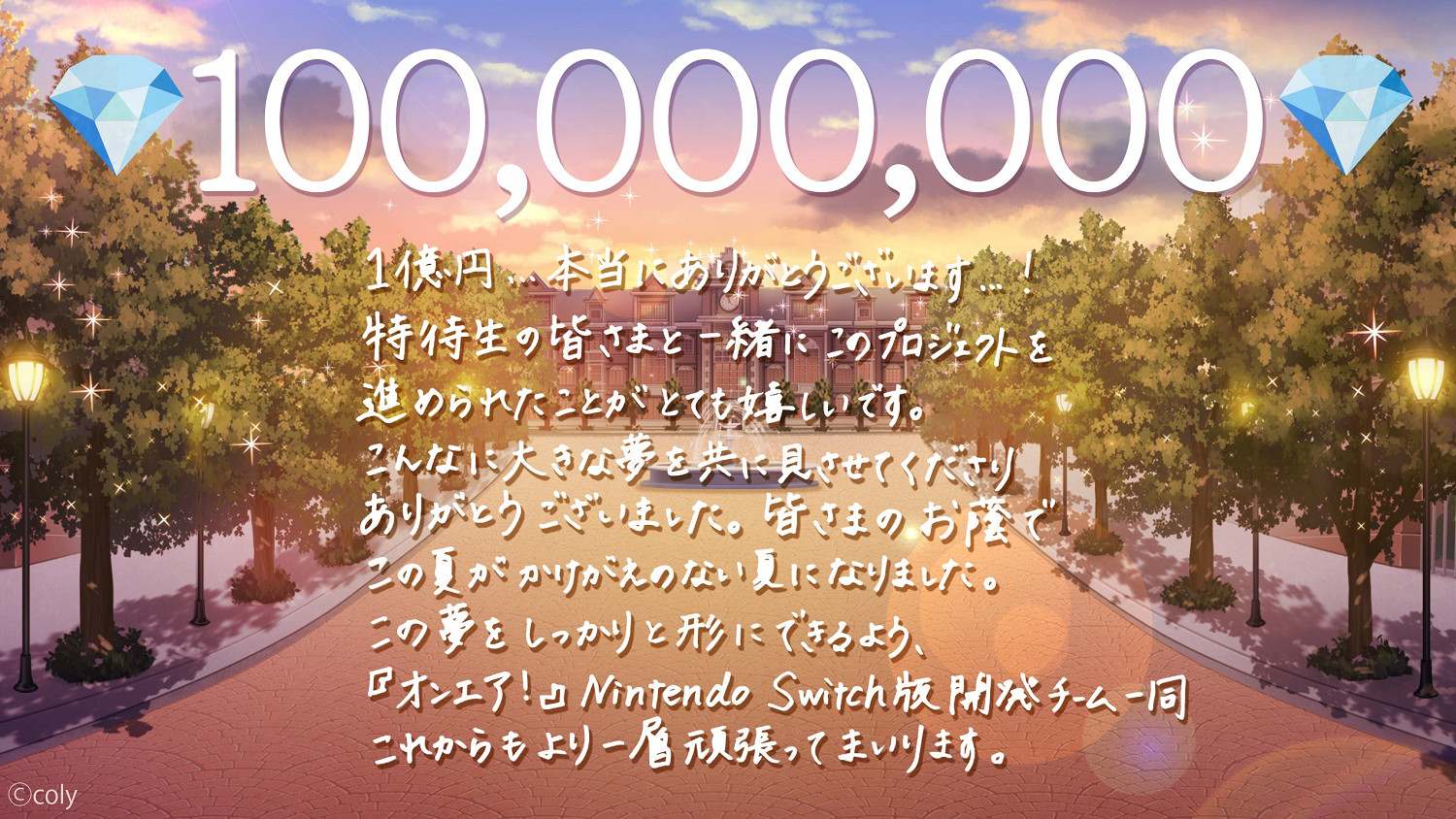 《ON AIR！》Switch版眾籌目標金額達到1億日元！