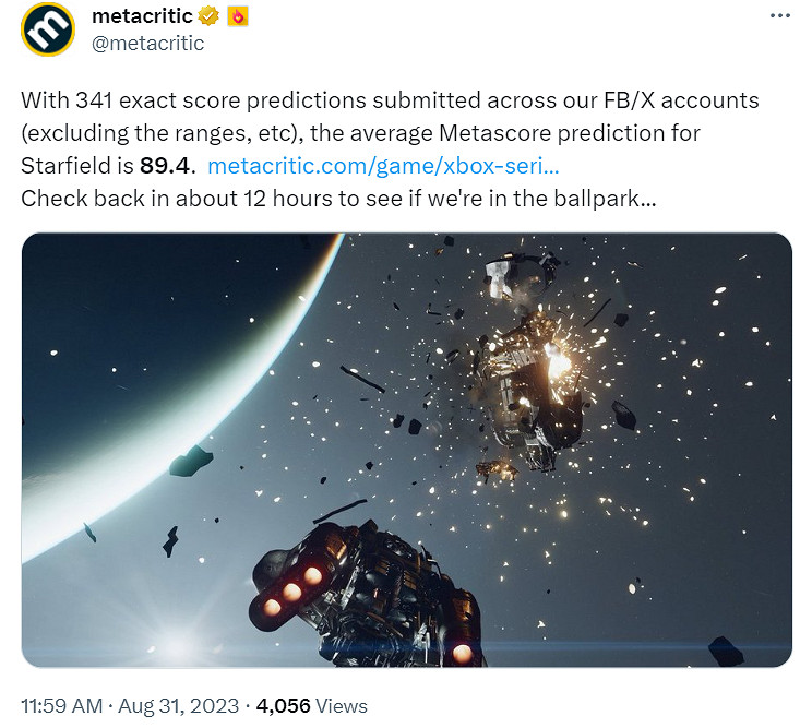 會是神作嗎？M站官方預測《星空》媒體均分為89.4分！