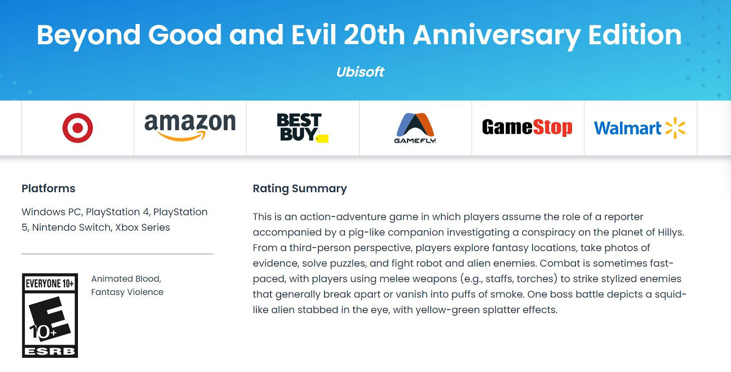 續作15年沒消息 育碧將推出《超越善惡20周年紀念版》 續作15年沒消息 育碧將推出《超越善惡20周年紀念版》