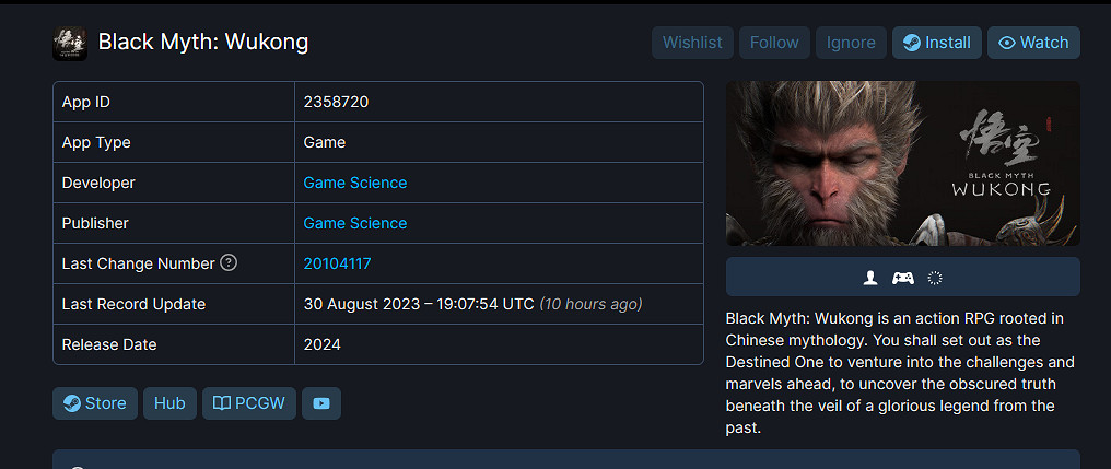 即將擠進前十！《黑神話》Steam願望單已上升至13位
