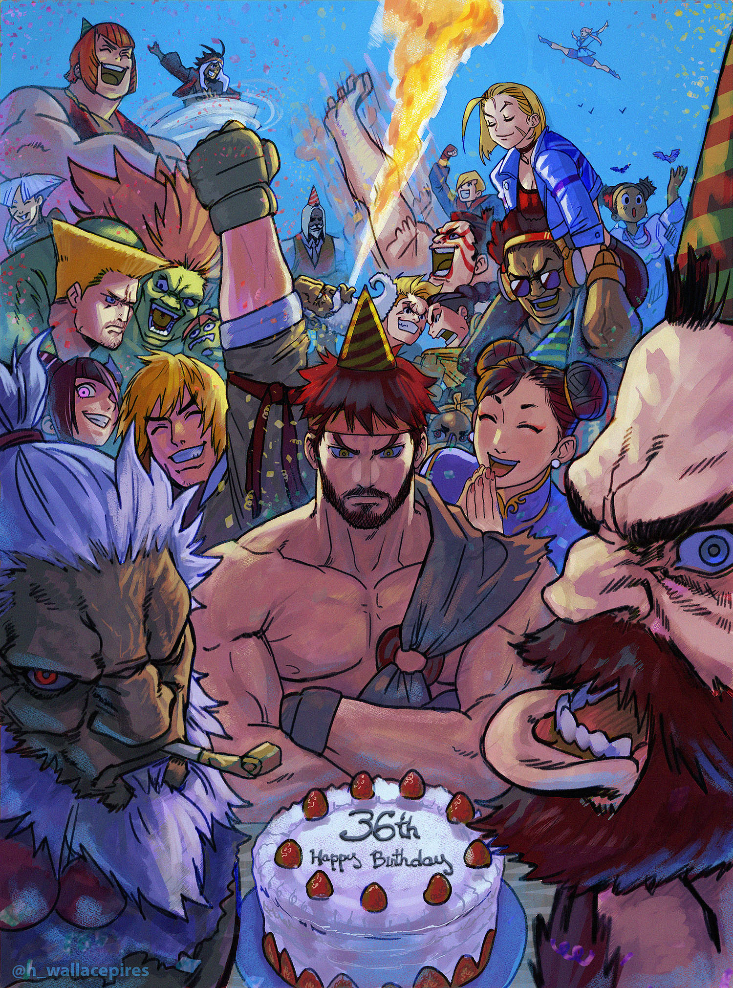 卡普空《快打旋風》系列36周年紀念 發布慶祝賀圖! 卡普空《快打旋風》系列36周年紀念 發布慶祝賀圖!