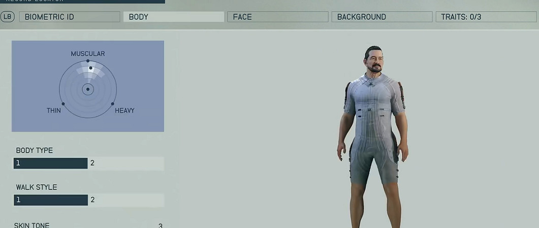 《星空》遊戲角色創建介紹 《星空》遊戲角色創建介紹