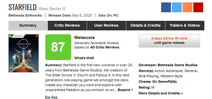 《星空》全球媒體評分解禁！M站媒體均分為87分！