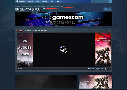 《機戰傭兵6》Steam名稱介紹 《機戰傭兵6》Steam名稱介紹