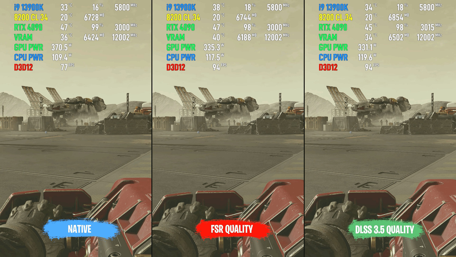 《星空》DLSS vs FSR畫面對比 DLSS表現更加突出！