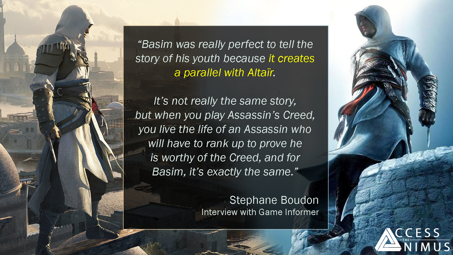 《刺客教條:幻景》總監解釋選擇巴辛姆為主角的原因 《刺客教條:幻景》總監解釋選擇巴辛姆為主角的原因