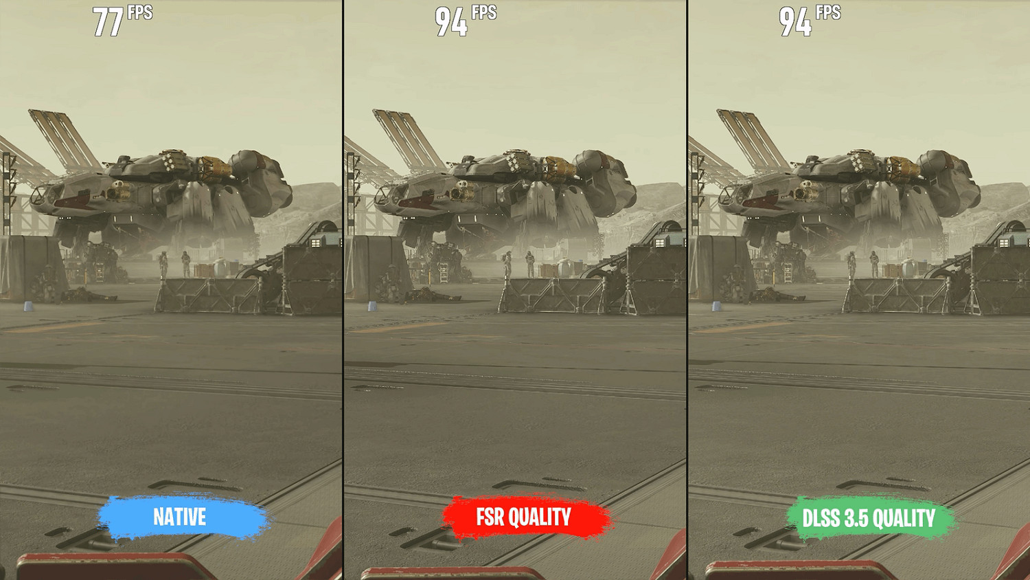 《星空》DLSS vs FSR畫面對比 DLSS表現更加突出！