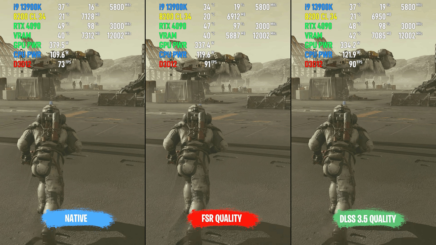 《星空》DLSS vs FSR畫面對比 DLSS表現更加突出！