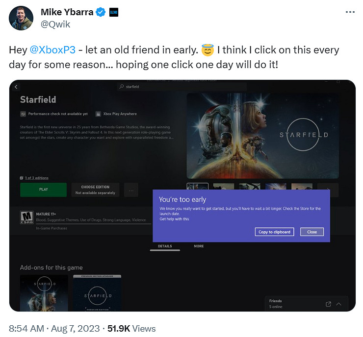 暴雪總裁曾對《星空》超期待 本周末卻在玩《心靈殺手》 暴雪總裁曾對《星空》超期待 本周末卻在玩《心靈殺手》