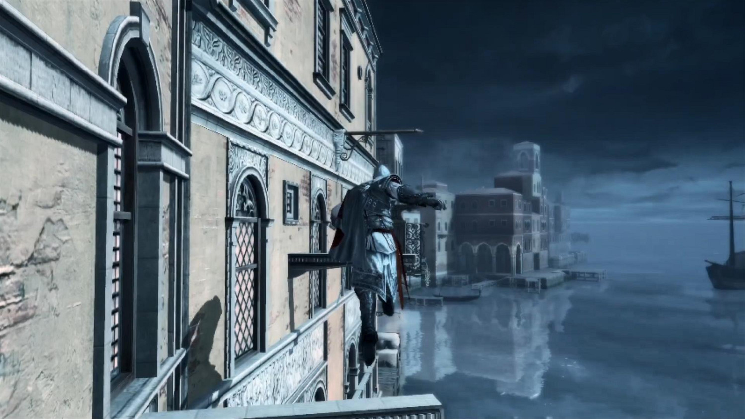 《刺客教條2》大師級跑酷展示：月光照耀的水城威尼斯