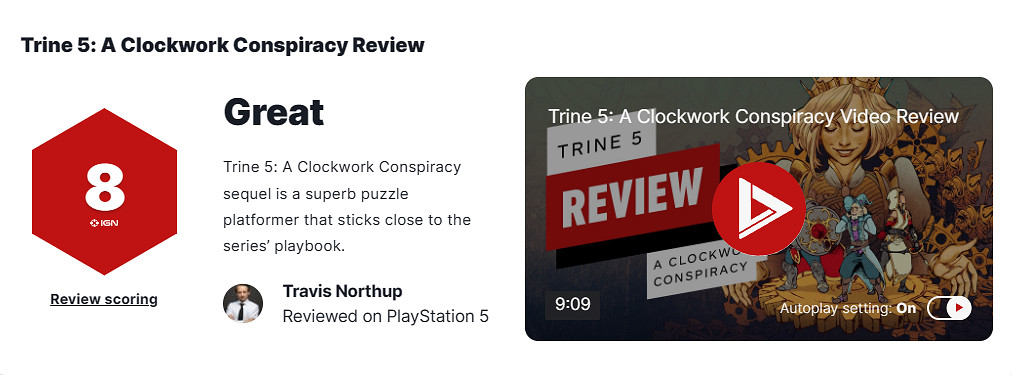 《三位一體5發條陰謀》評分多少?媒體評分一覽 《三位一體5發條陰謀》評分多少?媒體評分一覽